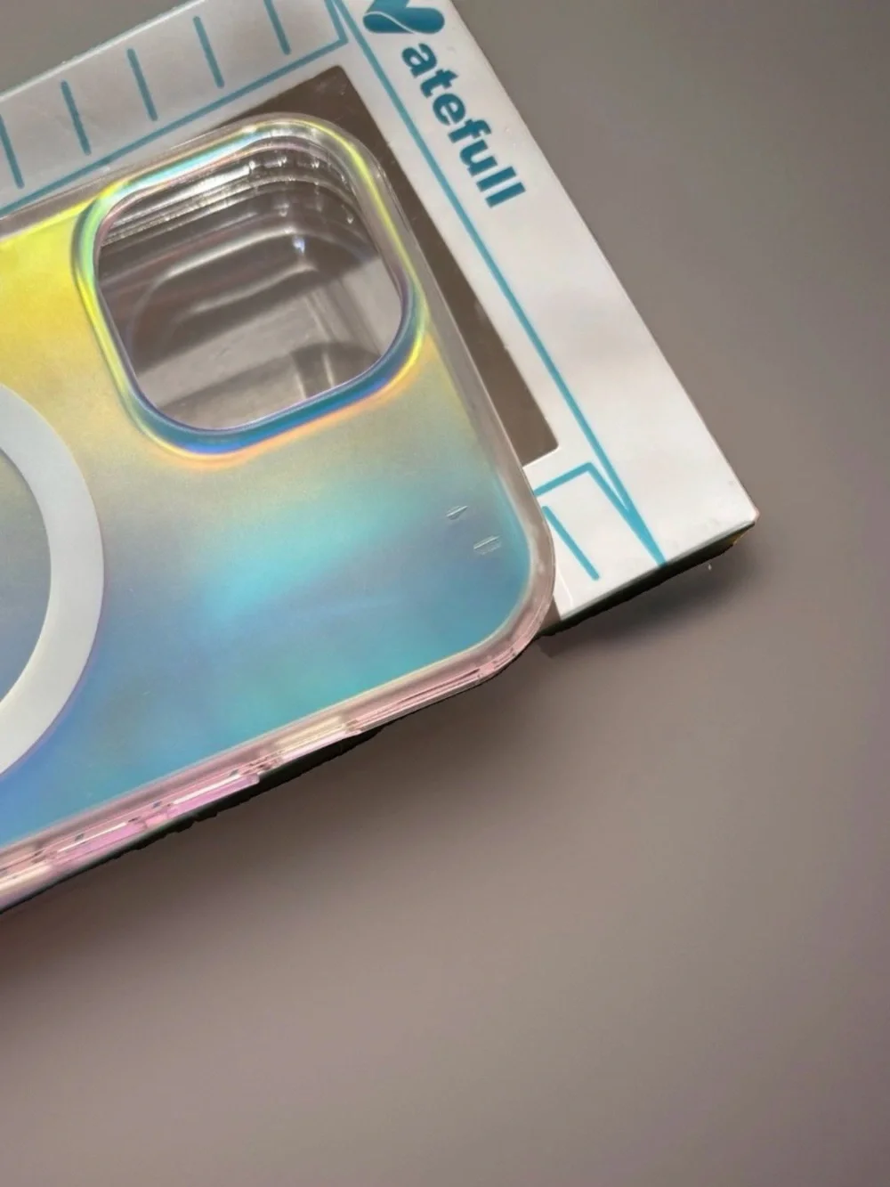 Waterfall iPhone 15 phone Case Cover Holographic Soft/hard iridescent MagSafe